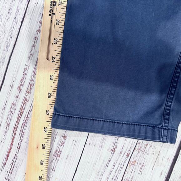 Pendleton Blue Utility Chino Pants Women’s 12 Straight Leg Twill 27.5” - Picture 5 of 7